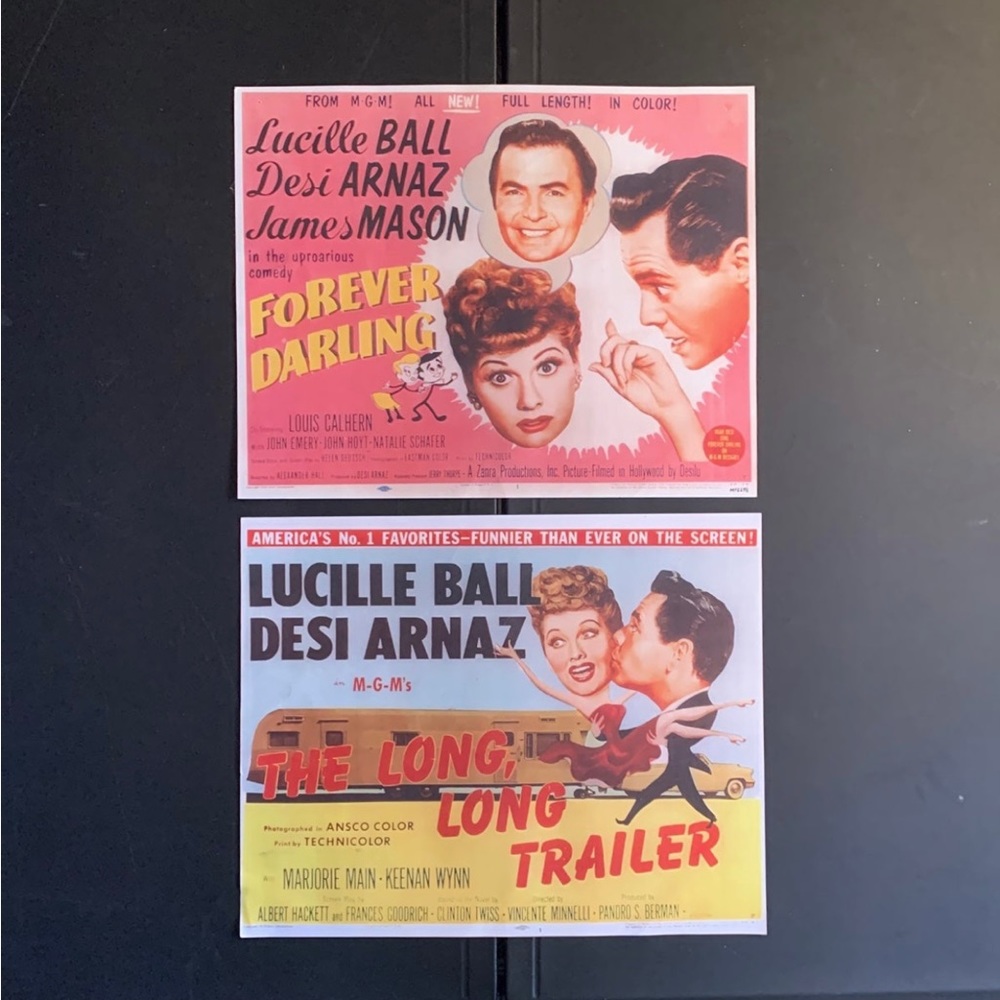 Two Lucille Ball  8”x10” movie photo/posters